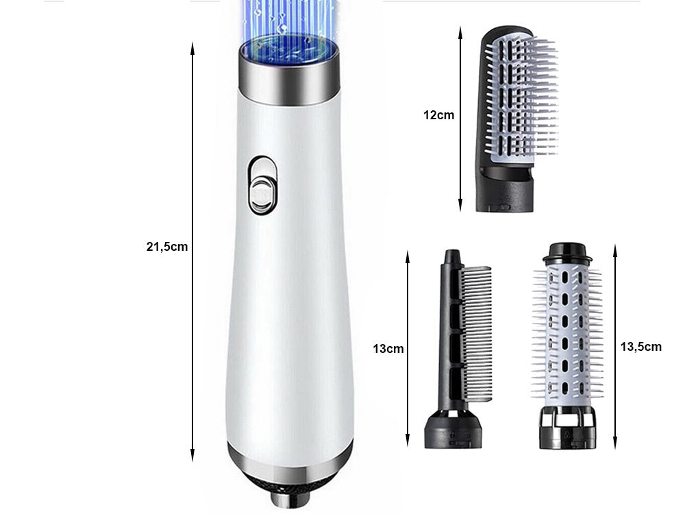 Ka plaukų garbanojimo šepetys stilius rinkinys daugiafunkcinis 3in1, Baltas, Szín, Fehér