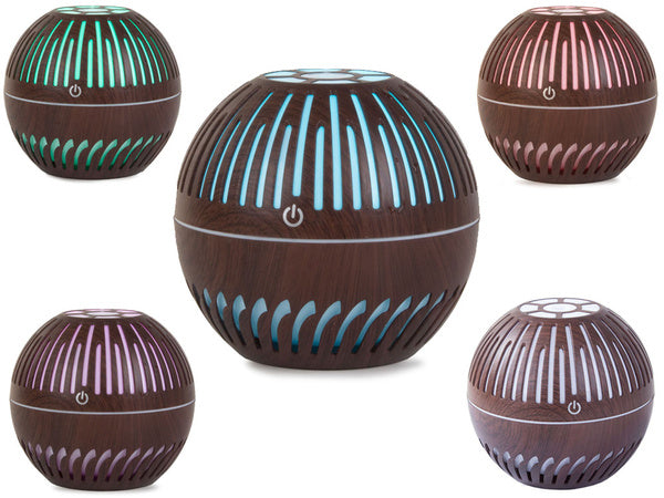 Oro drėkintuvas aromaterapija difuzorius vadovaujama naktinė šviesa rgb, Tamsiai ruda, Szín, Sötétbarna