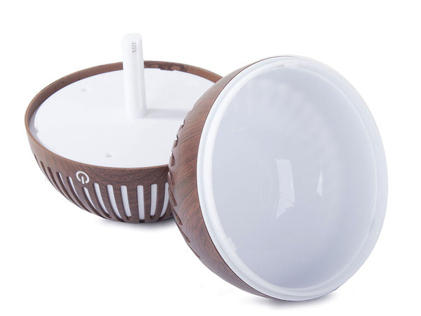 Oro drėkintuvas aromaterapija difuzorius vadovaujama naktinė šviesa rgb, Tamsiai ruda, Szín, Sötétbarna