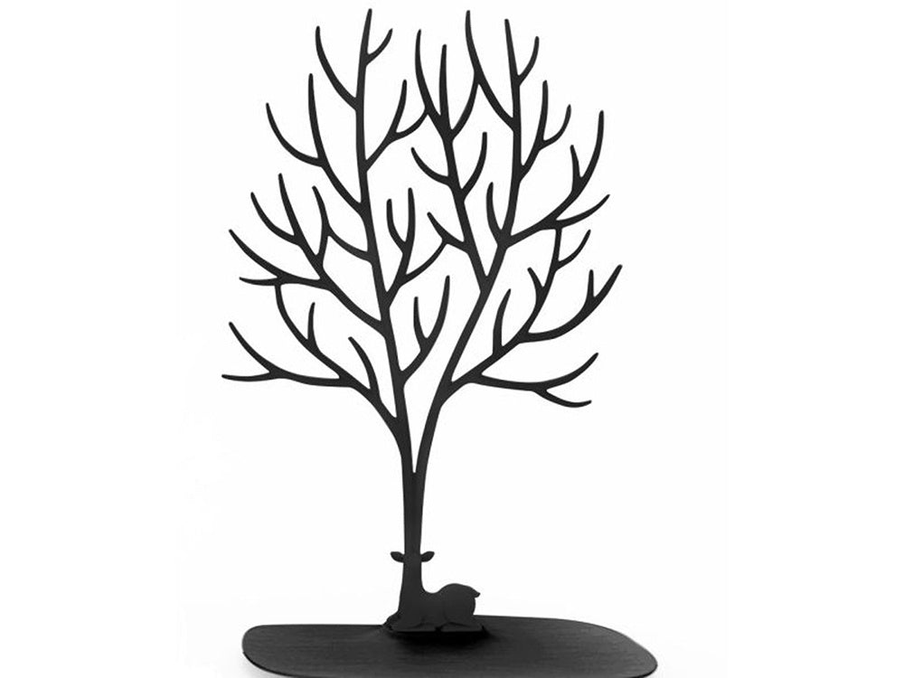 Juvelyrinių dirbinių stovas apyrankės auskarai auskarai organizatorius elnias medis ekranas, Juoda, Szín, Fekete