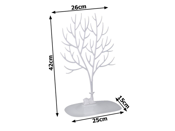 Juvelyrinių dirbinių stovas apyrankės auskarai auskarai organizatorius elnias medis ekranas, Baltas, Szín, Fehér