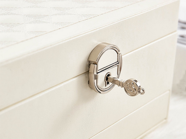 Papuošalų dėžutė organizatoriaus dėžutė veidrodžio dėžutė erdvi dėžutė, Baltas, Szín, Fehér