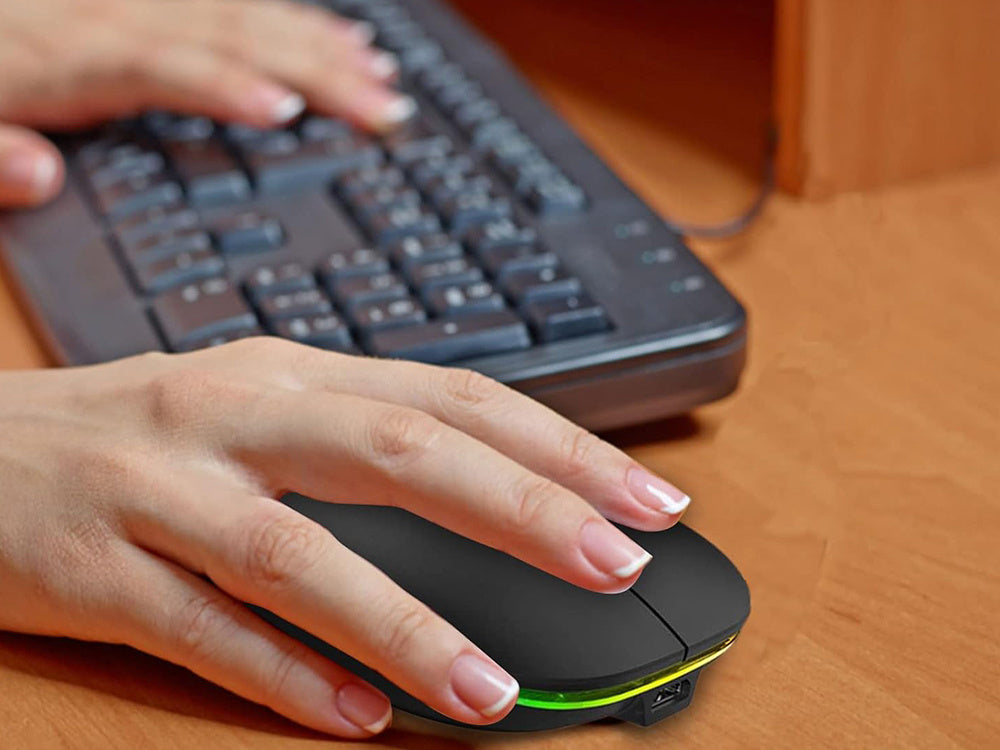 Slim 2,4 ghz bluetooth valdymo optinė pelė, skirta laptops'ams