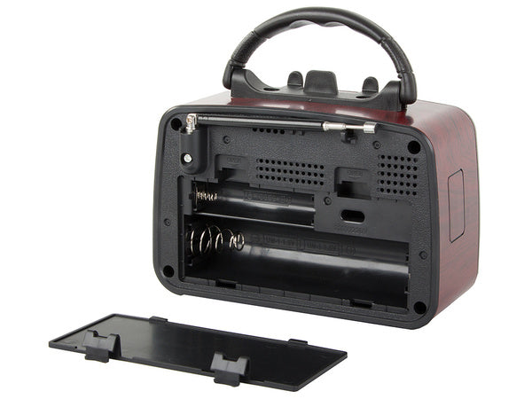 Retro virtuvės mobilusis radijas fm am bluetooth usb įkraunama antena