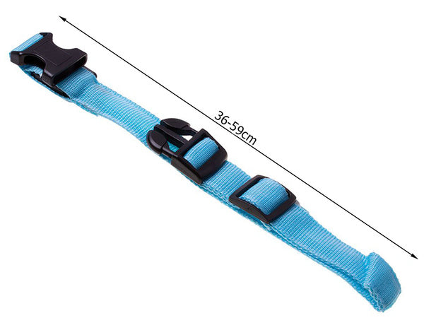 Led šviesos šviesos tamsos apylankas šuns ir katėms reguliuojamas 59cm, Mėlyna, Szín, Kék