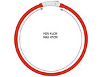 Led šviesos švytintuvas šuns ir katėms vandeniui atsparus reguliuojamas 47cm usb, Raudona, Szín, Piros