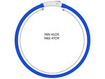 Led šviesos švytintuvas šuns ir katėms vandeniui atsparus reguliuojamas 47cm usb, Mėlyna, Szín, Kék