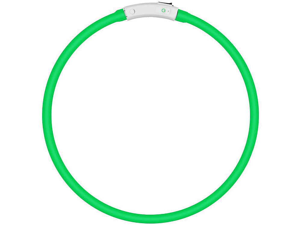 Led šviesos švytintuvas šuns ir katėms vandeniui atsparus reguliuojamas 47cm usb, Žalia, Szín, Zöld