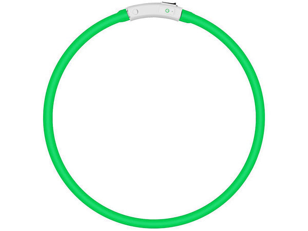 Led šviesos švytintuvas šuns ir katėms vandeniui atsparus reguliuojamas 47cm usb, Žalia, Szín, Zöld