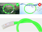 Led šviesos švytintuvas šuns ir katėms vandeniui atsparus reguliuojamas 47cm usb, Žalia, Szín, Zöld