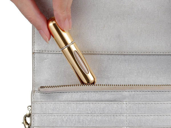 Kelioninis purkštuvas su kvepalais 5ml kvepalų flakonas, Auksinis, Szín, Aranysárga