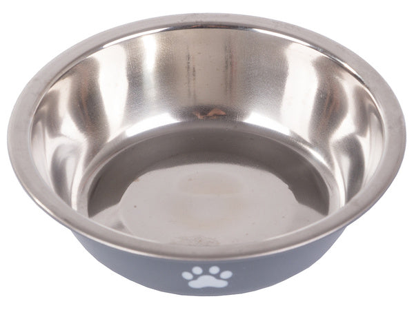 Metalinis anti-slipping dog cat food water bowl 150ml, Pilka, Szín, Szürke