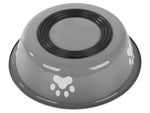 Metalinis anti-slipping dog cat food water bowl 150ml, Pilka, Szín, Szürke