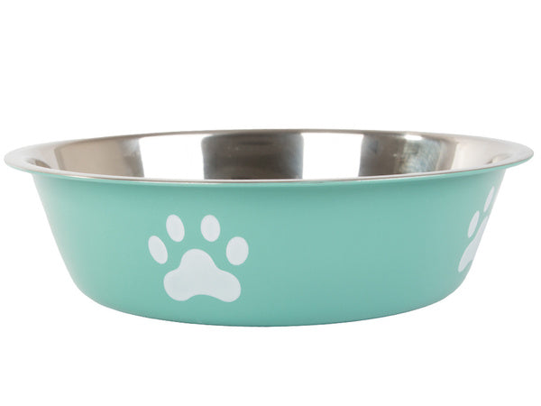 Metalinis anti-slipping dog cat food water bowl 150ml, Žalia, Szín, Zöld