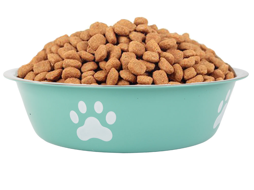 Metalinis anti-slipping dog cat food water bowl 150ml, Žalia, Szín, Zöld