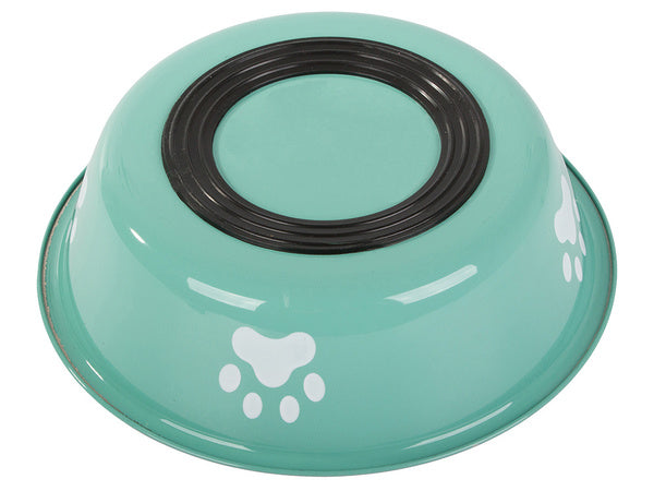 Metalinis anti-slipping dog cat food water bowl 150ml, Žalia, Szín, Zöld