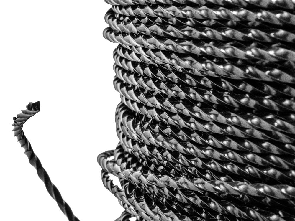 Sprinalinės pjaunamosios vėžėjėjos jardai krikštas pjautas 2,4 mm 100 m