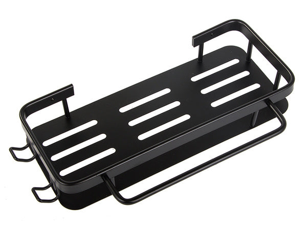 Vonios lentyna vonios kabykla palėpė virtuvė kabo metalinė juoda