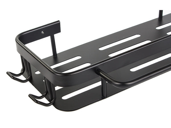 Vonios lentyna vonios kabykla palėpė virtuvė kabo metalinė juoda