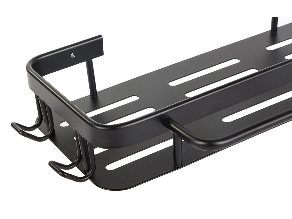 Vonios lentyna vonios kabykla palėpė virtuvė kabo metalinė juoda