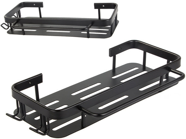 Vonios lentyna vonios kabykla palėpė virtuvė kabo metalinė juoda