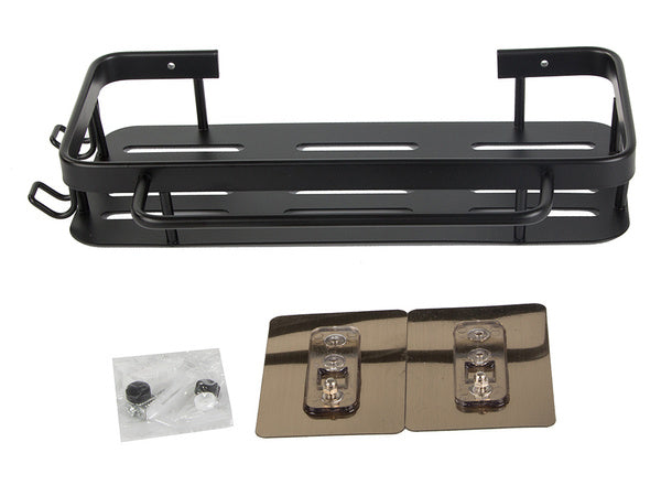 Vonios lentyna vonios kabykla palėpė virtuvė kabo metalinė juoda