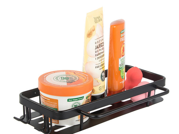 Vonios lentyna vonios kabykla palėpė virtuvė kabo metalinė juoda