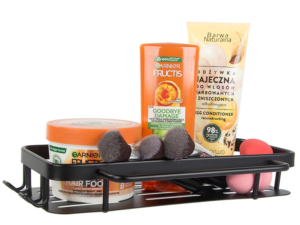 Vonios lentyna vonios kabykla palėpė virtuvė kabo metalinė juoda