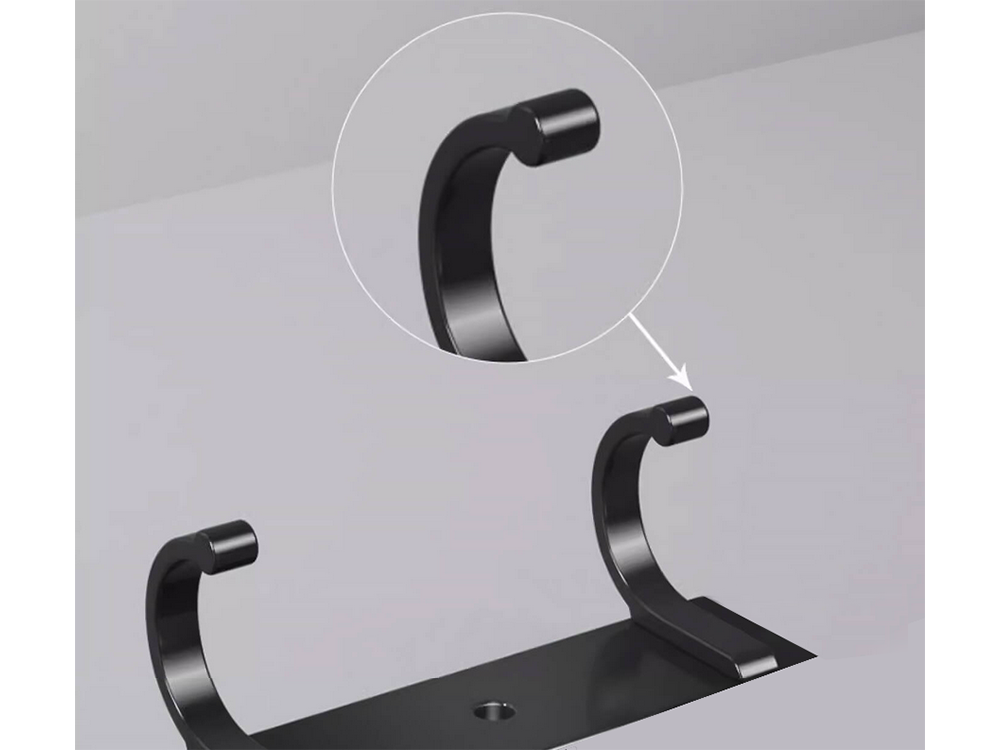 Sieninis drabužių stovas prieškambario vonios kambariui 5 kabliukai