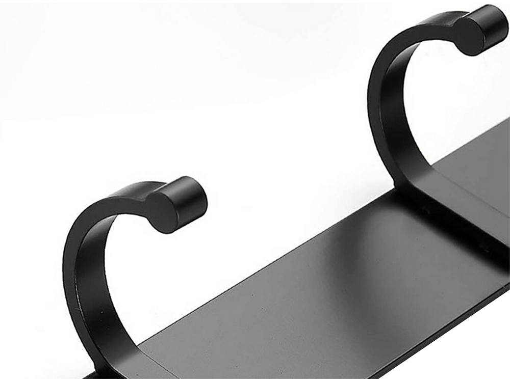 Sieninis drabužių stovas prieškambario vonios kambariui 5 kabliukai