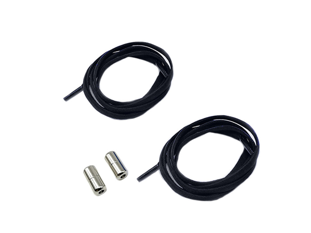 Batų raišteliai be surišimo avalynei elastingi guminiai raišteliai 100 cm, Juoda, Szín, Fekete