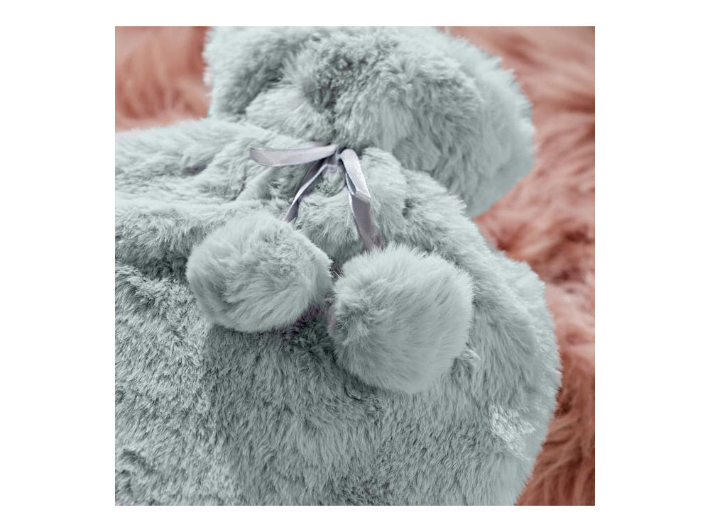 Pliušinis guminis termoforas su dideliu minkšto kailio dangčiu, Pilka, Szín, Szürke