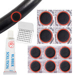 Dviračių padangų taisymo rinkinys bike rates multi-use klijai vamzdžiams 10vnt.