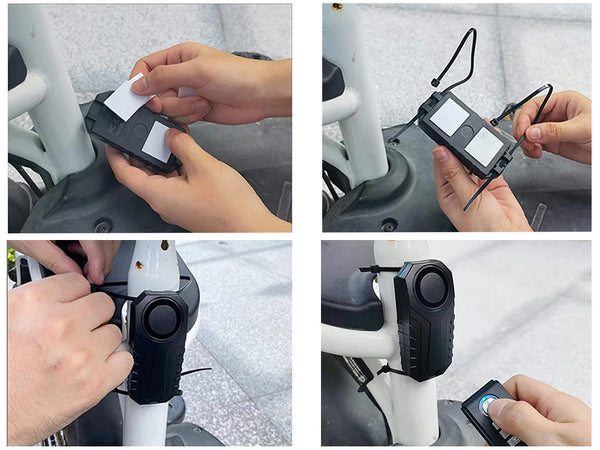 Garsus dviračio signalas motociklui prieš vagystę ragas saugumo nuotolinio valdymo pultas