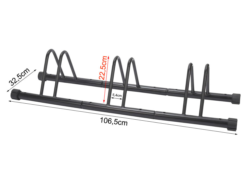 Stovas 3 dviračiams dviračių laikiklis dviračių laikymo paslauga parkavimo užtvarai