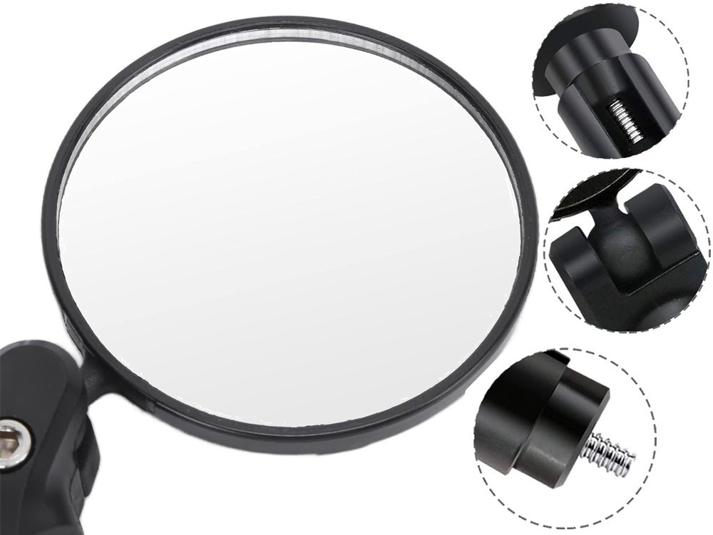 Dviračių vairo veidrodis išgaubtas retro 360