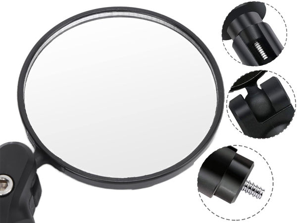 Dviračių vairo veidrodis išgaubtas retro 360