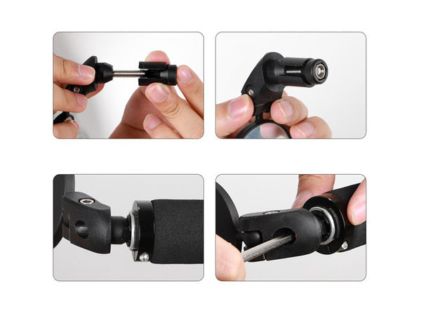 Dviračių vairo veidrodis išgaubtas retro 360