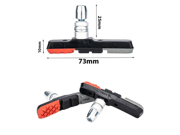 V- breake dviračių kaladėlių rinkinys su sriegiu mtb trekingo dviračio žandikauliais