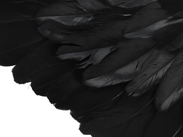 Plunksniniai angelo sparnai juodi pasakos kostiumas cosplay halloween persirengimas