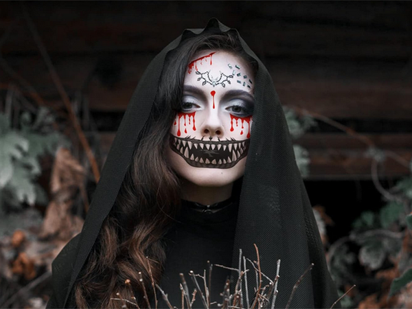 Tatuiruotės helovinas netikras realus plaunamas laikinas maskuotė kraujas