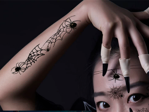 Tatuiruotės helovinas netikras realus plaunamas laikinas maskuotė kraujas