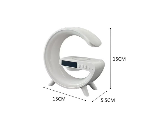 Led šviesos rgb žaidimų įkroviklis indukcijos garsiakalbis žadintuvas radijo laikrodis