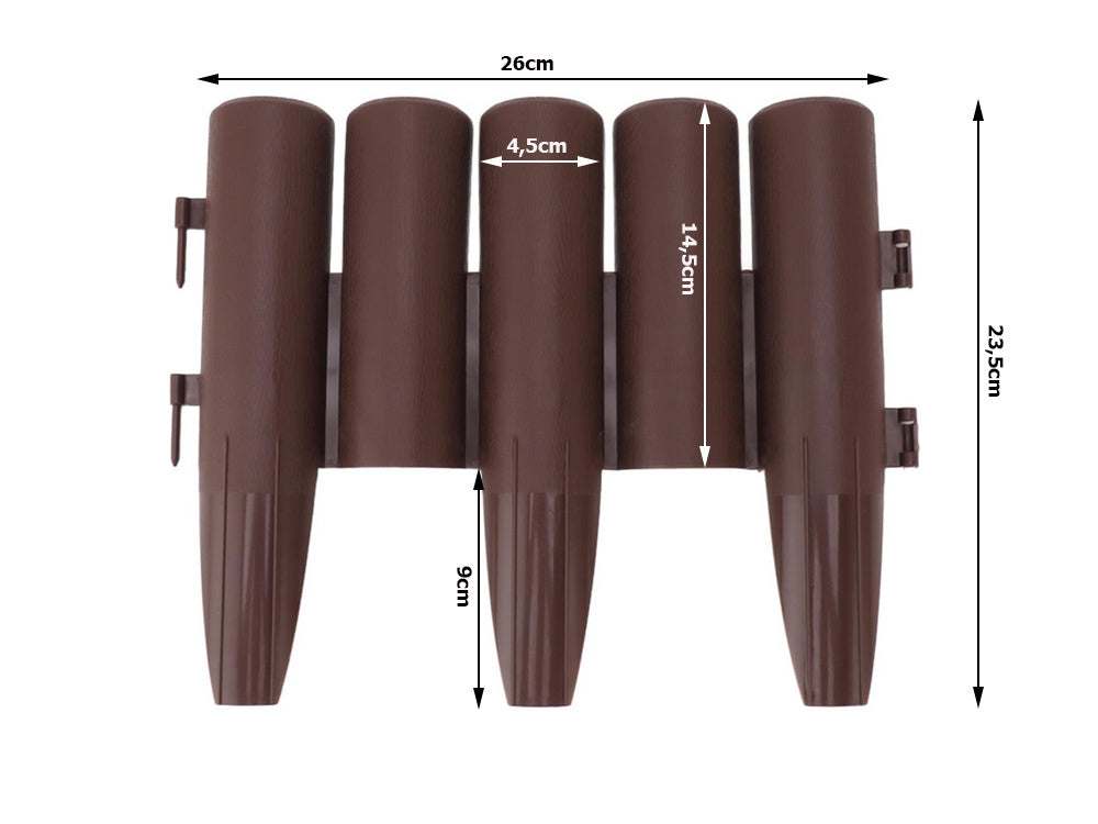 Garden palisada sodo tvora 215cm 8 elem.