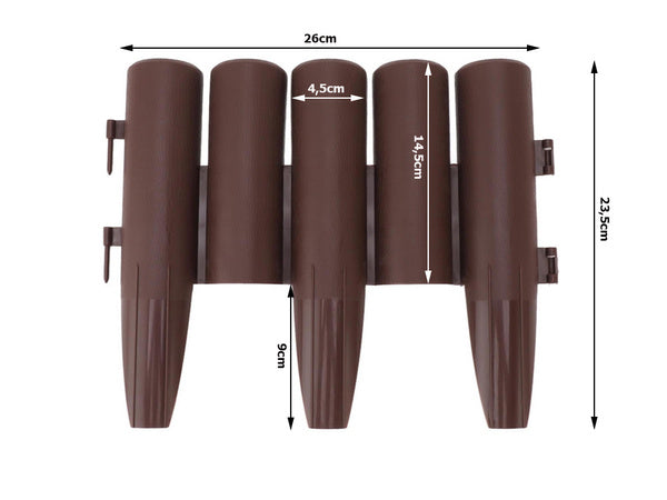 Garden palisada sodo tvora 215cm 8 elem.