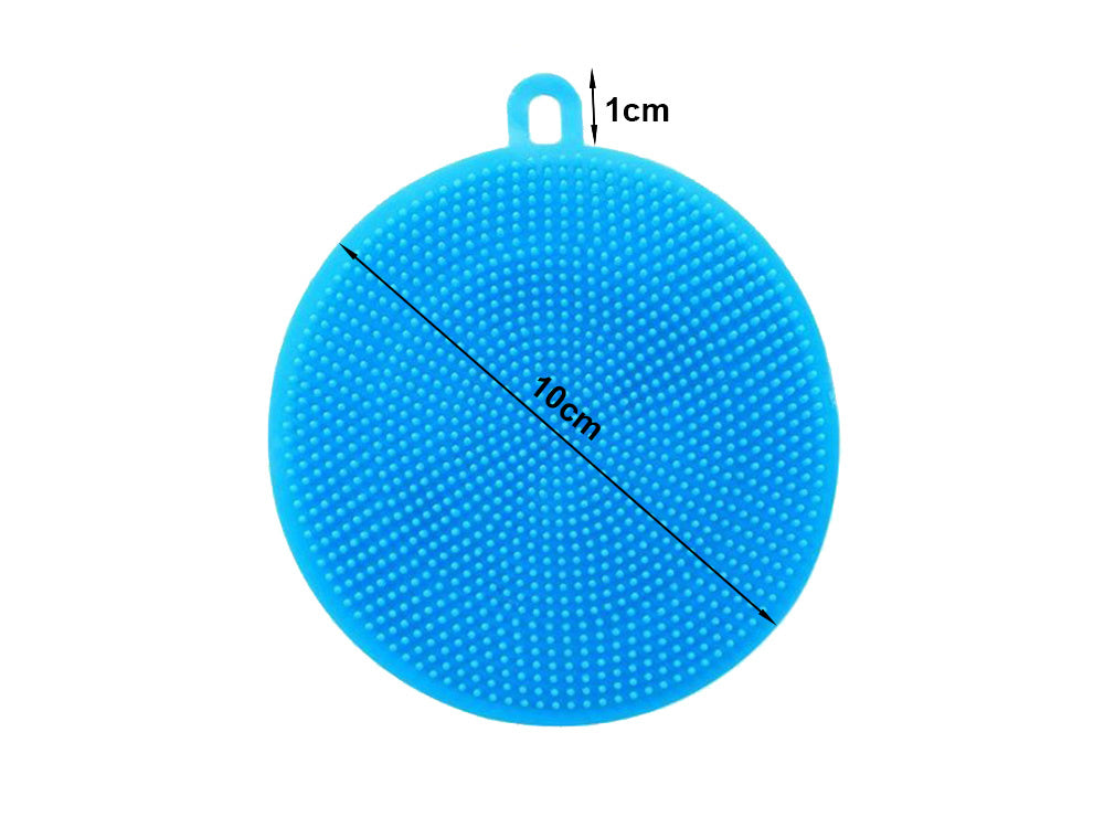 Silikoninė plovimo kempinėlė šveitimo šepetėlis daržovių šveitimo šepetėlis, Mėlyna, Szín, Kék