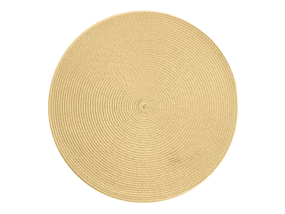 Apvali plokštelė kilimėlis virtuvės pledas stalo kilimėlis kremas