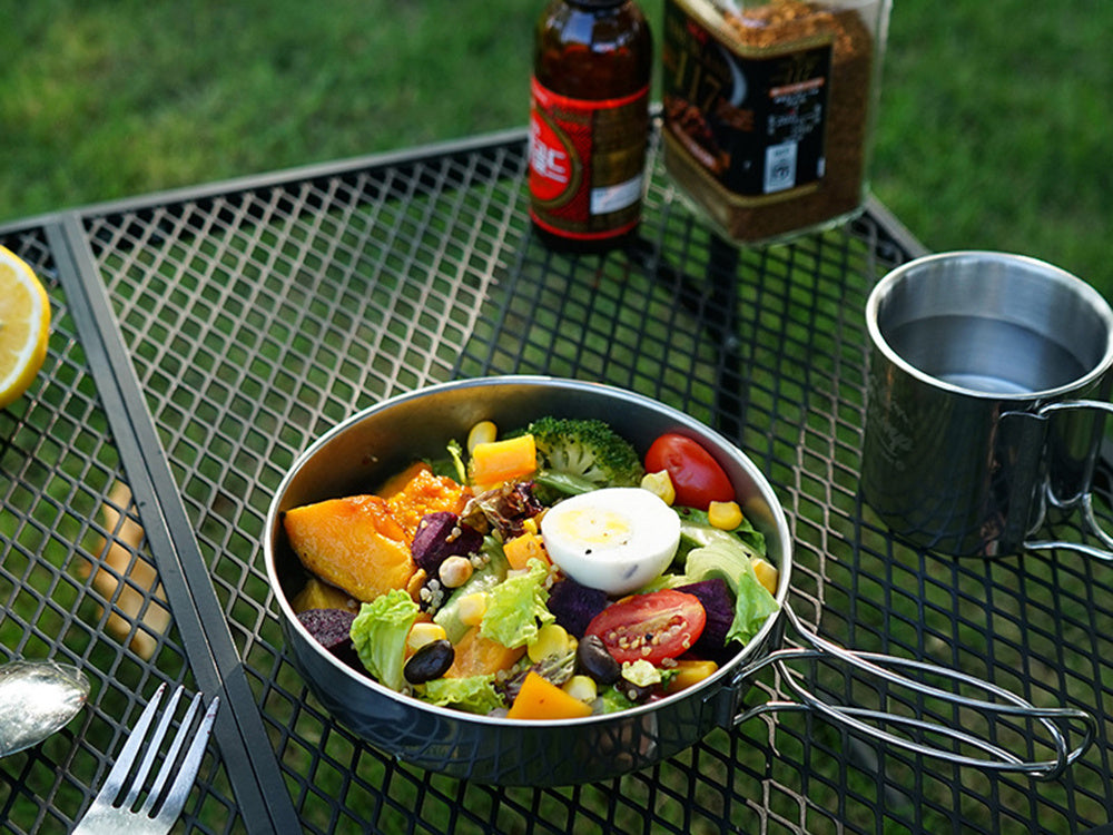 Kelioninis stalas sulankstomas sodo stalas su rankena dėklas