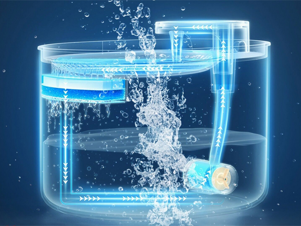 Automatinis kačių girdytuvas šunų vandens fontanas filtruoja vandens dubenėlį, Baltas, Szín, Fehér