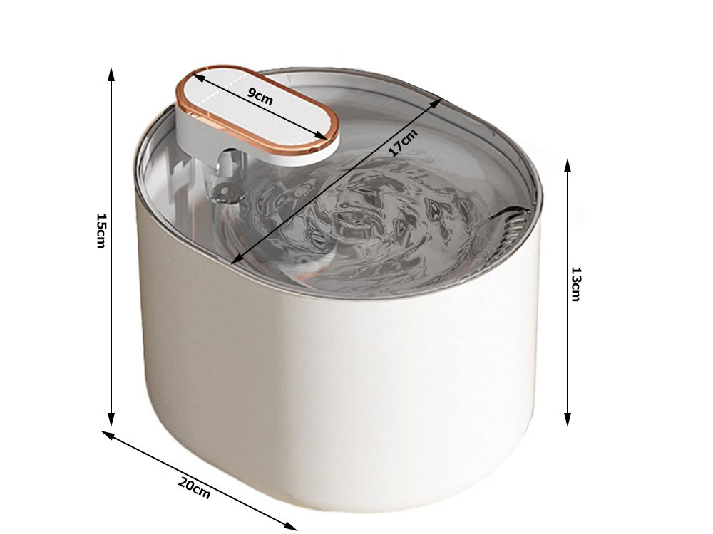 Automatinis kačių girdytuvas šunų vandens fontanas filtruoja vandens dubenėlį, Baltas, Szín, Fehér